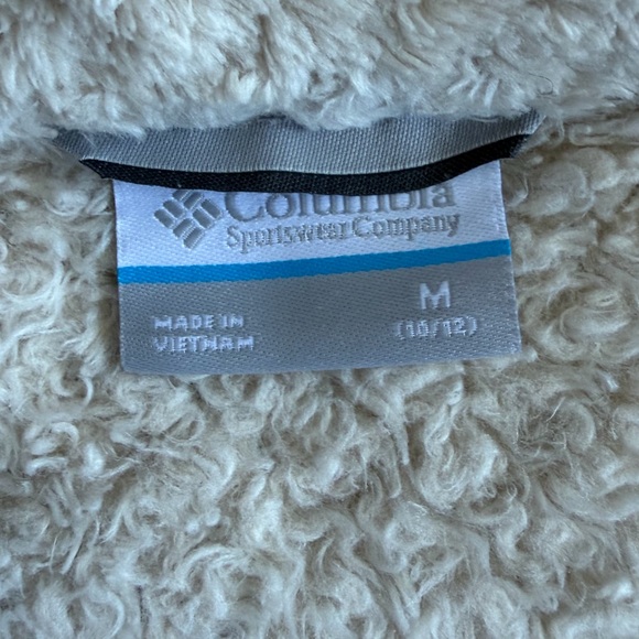 Columbia•Girls’ Fire Side Sherpa Jacket| Tan/Cream | Medium (10/12) - Picture 5 of 9